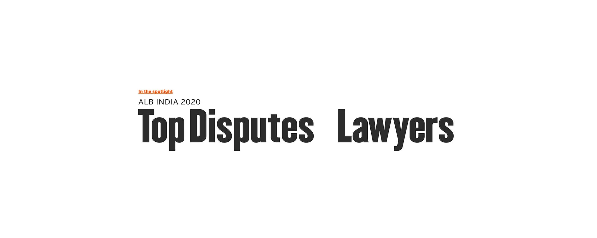 ALB INDIA 2020 - Top Disputes Lawyers